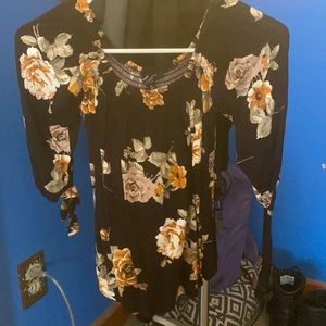 Floral off the shoulder